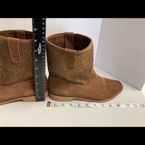 NAUGHTY MONKEY, Women’s Studded Suede Cowboy Boots, Size 7.5 - Picture 7 of 12